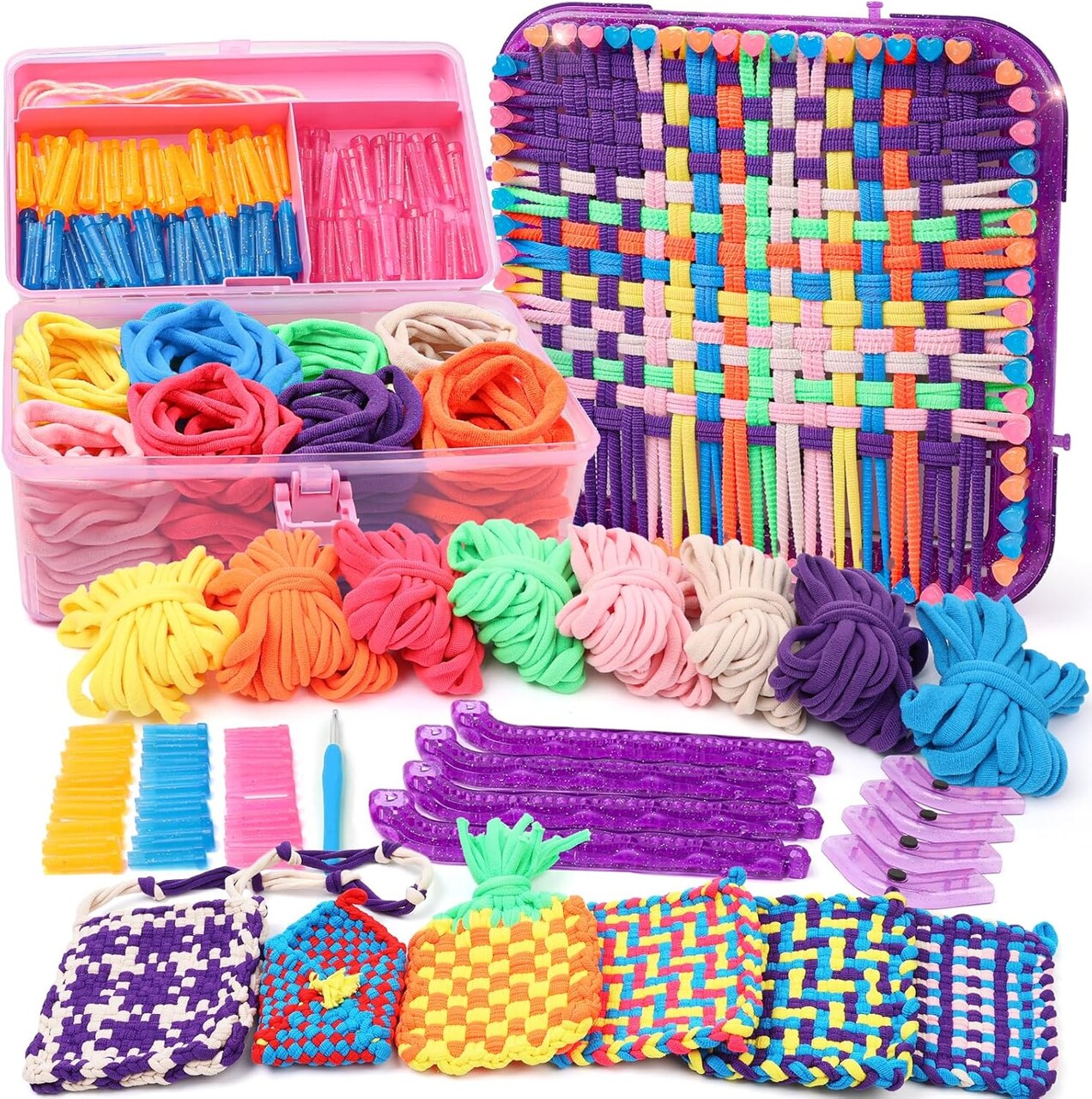 Weaving Loom Kit Toys Crafts - Arts and Crafts for Kids and Adults - Great Birthday Gifts